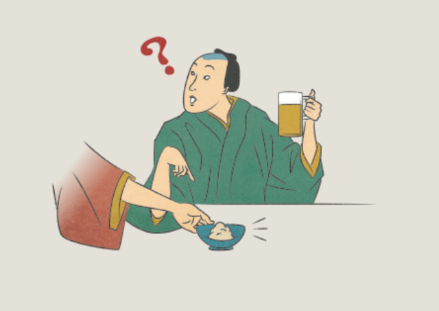 居酒屋ではお通しが出される場合があります